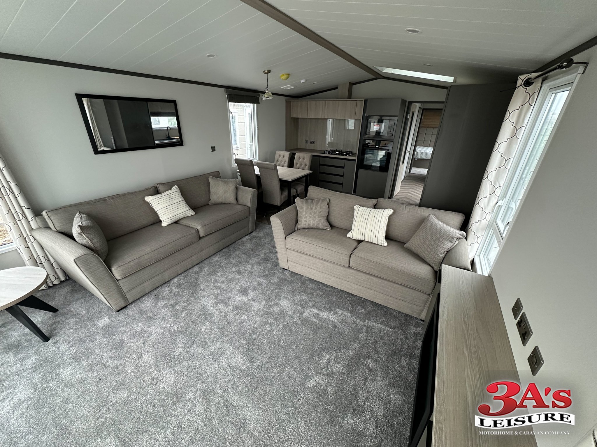 victory lakewood static caravan living room